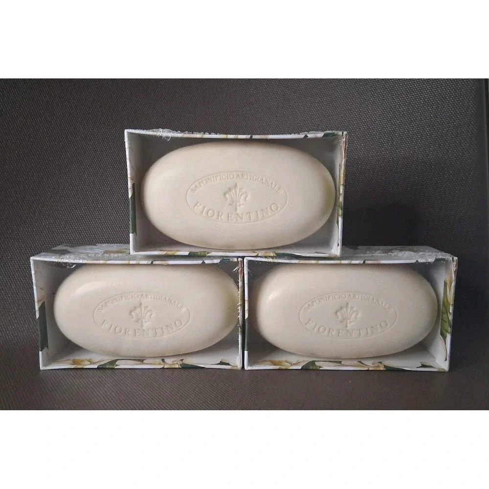 Saponificio Fiorentino Gardenia Bar Soap Handmade In Italy 3 x 10.5 oz Sealed